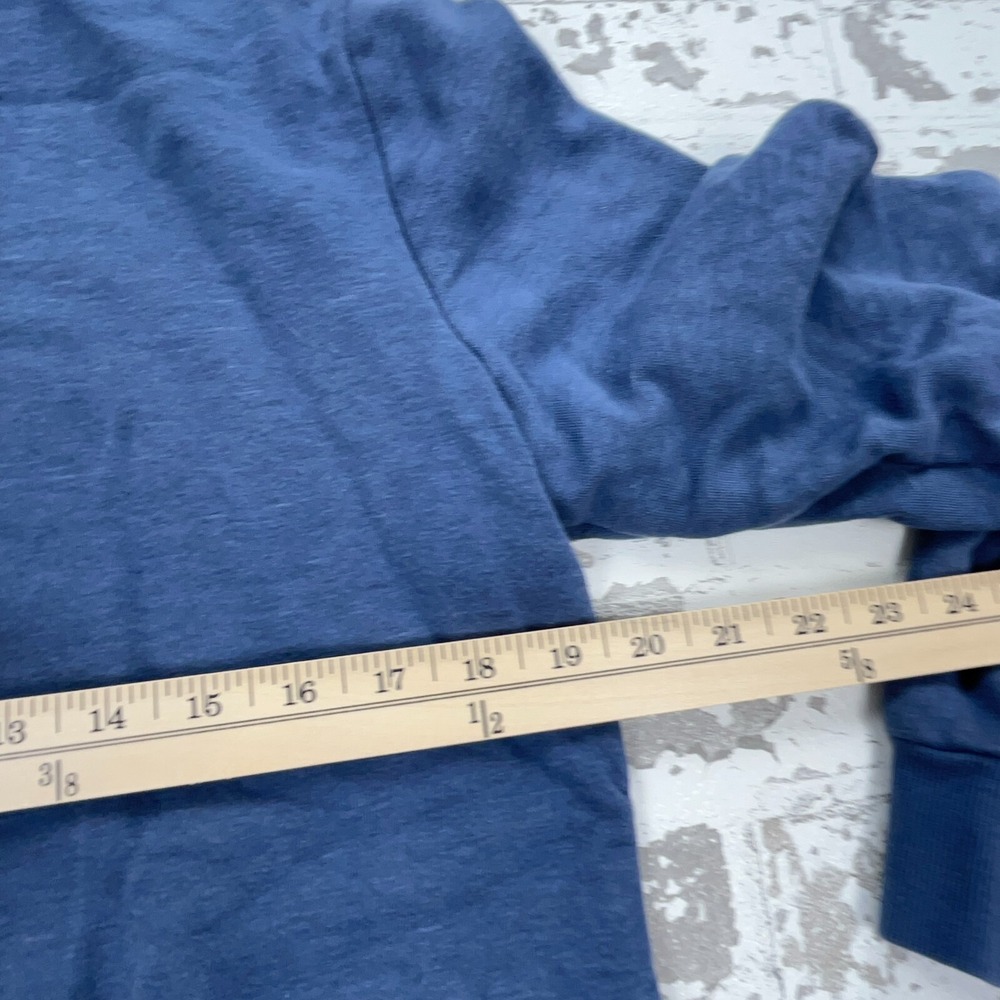Adidas Hoodie Women Medium Blue White Sweatshirt Sweater Spell Out Logo * - Picture 13 of 14